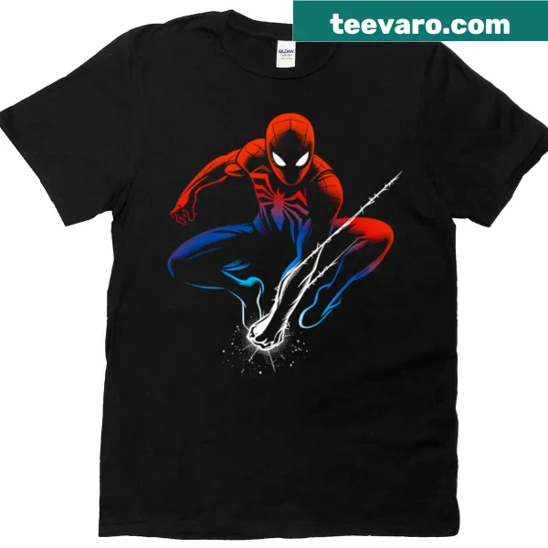 Fan-art t-shirt inspired by Spider-Man with creative illustrations