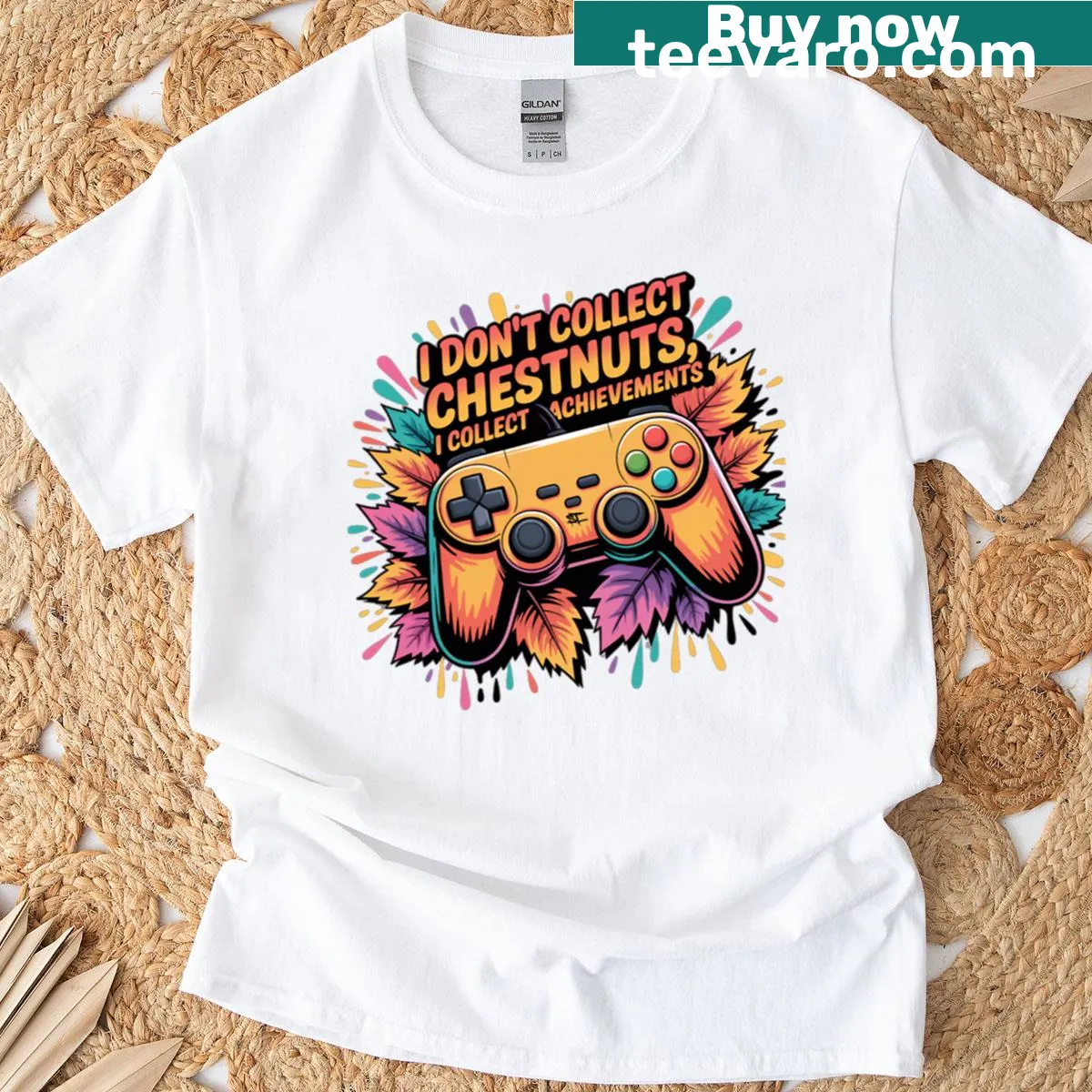 Funny Gamer T-shirt with the phrase about collecting achievements. — on a men's t-shirt