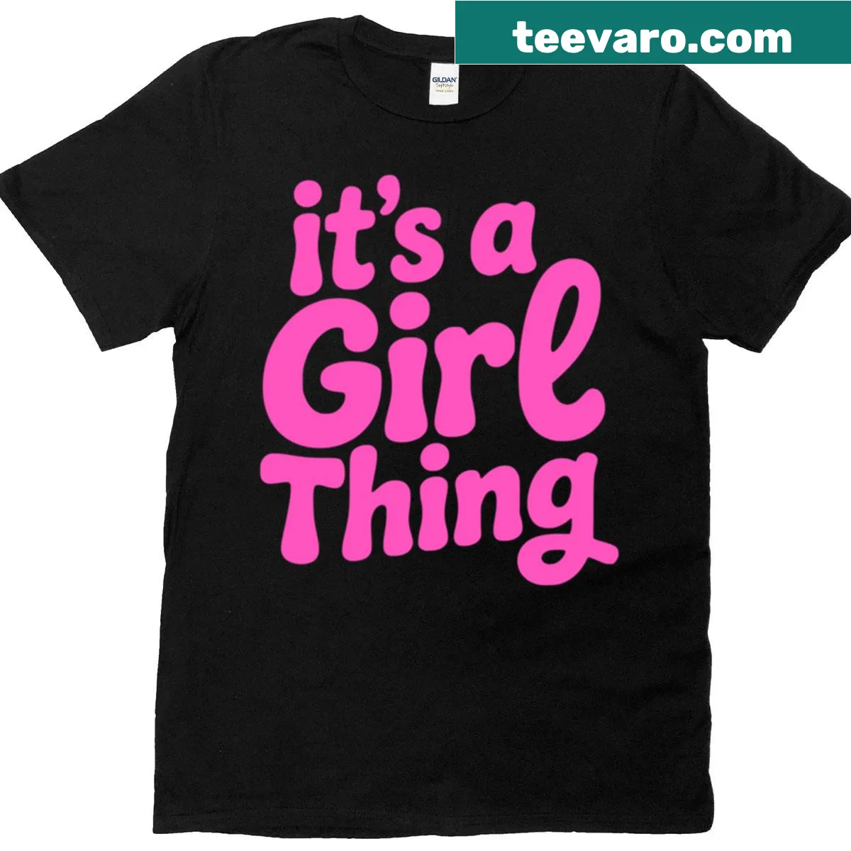 Playful girls theme T-shirt with fun graphics — on a men's t-shirt