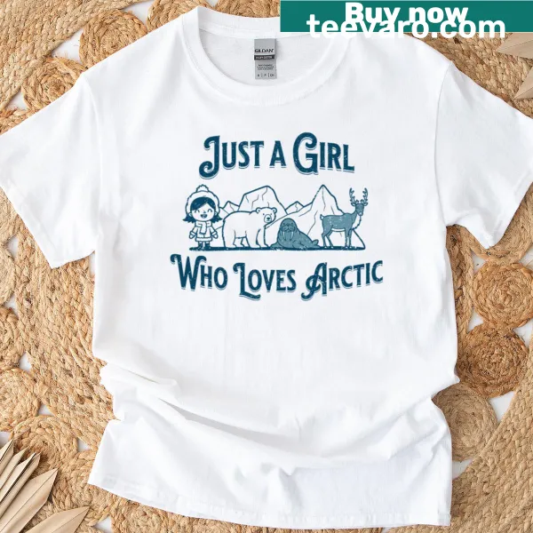 Illustrated T-shirt expressing love for the Arctic, wholesome design