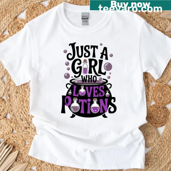 Cute T-shirt for potion lovers with whimsical text