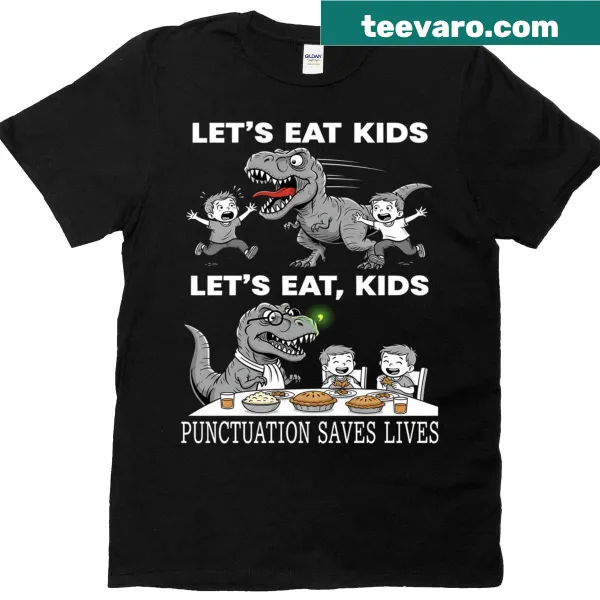 Funny English teacher T-shirt with grammar humor graphic