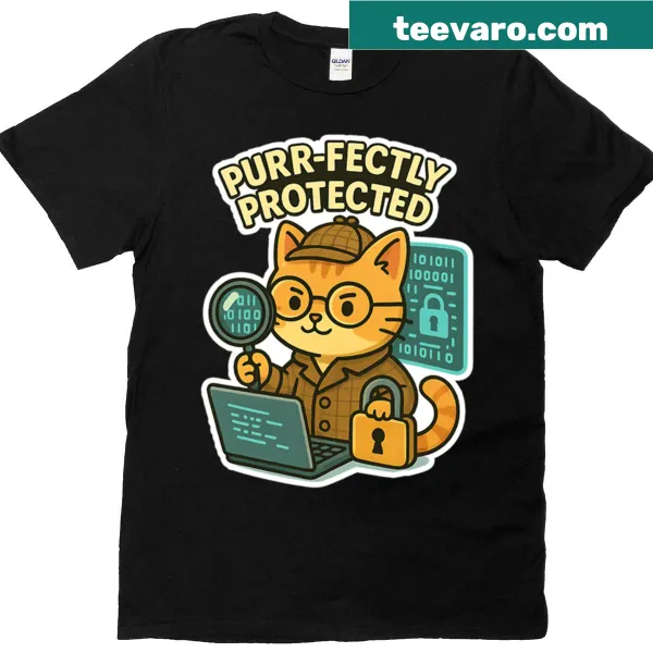 Funny Cyber Security T-shirt with humorous text design