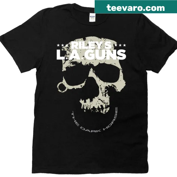 Edgy skull graphic t-shirt with 'The Dark Horse' text