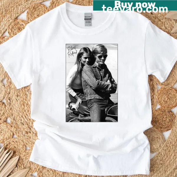 Robert Redford tribute T-shirt with bold typography