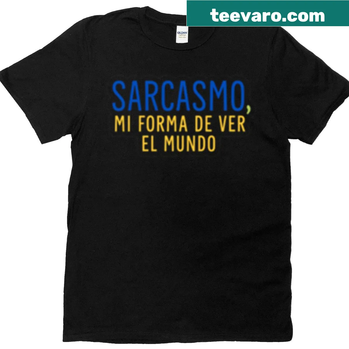 Sarcasm T-shirt with the phrase 'Sarcasm: An Art, A Personality, A Way Of Being.' — on a men's t-shirt