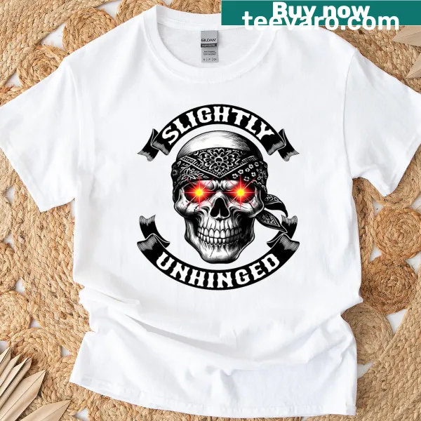 Sarcastic T-shirt with a skull design and humorous text