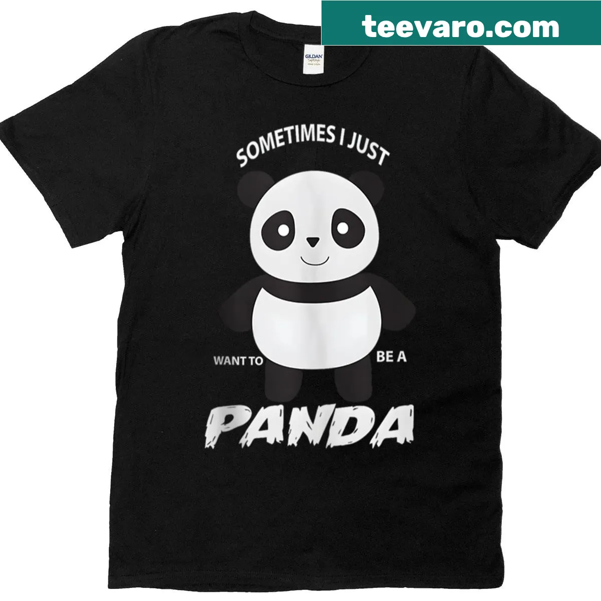 Cute panda illustration on a children's T-shirt — on a men's t-shirt