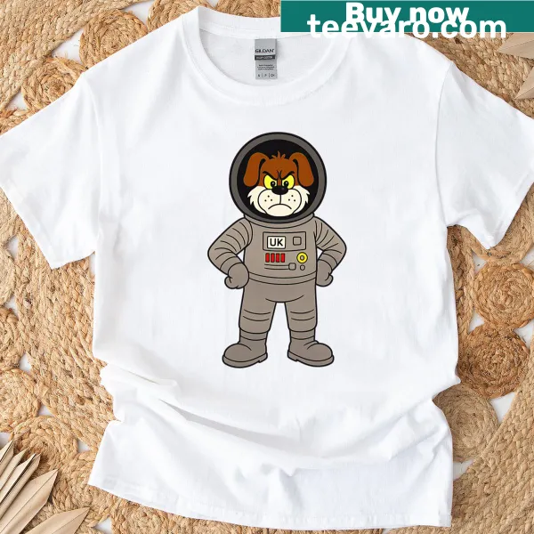 Oversized T-shirt featuring retro Captain Rover artwork
