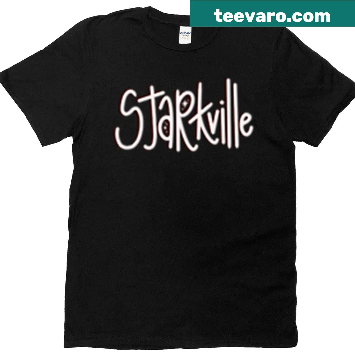 Abstract swirling design representing Starkville on a T-shirt — on a men's t-shirt