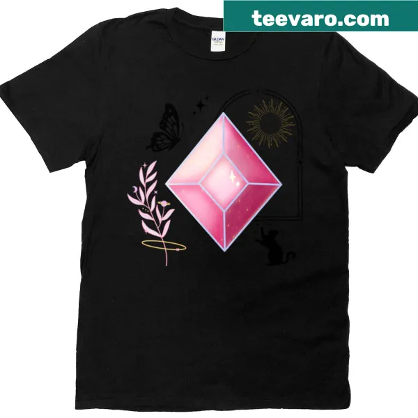 T-shirt with motivational text about shining like a diamond.