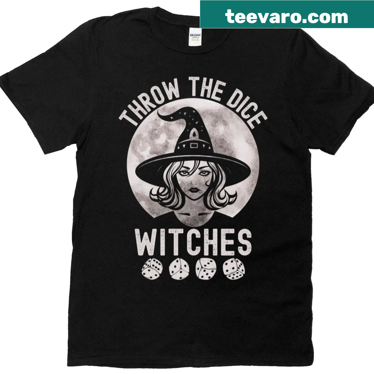 Playful Halloween design for Bunco lovers on T-shirt — on a men's t-shirt