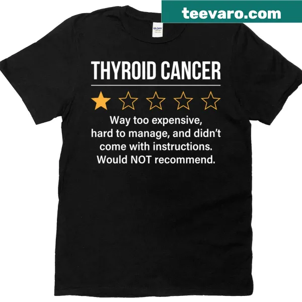 Funny 1-star rating design for thyroid cancer awareness