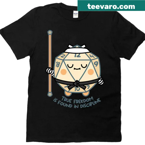 Cartoon T-shirt featuring a monk and the number twenty