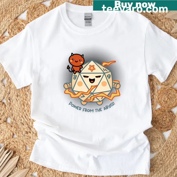 Typography t-shirt featuring a warlock graphic and the word 'Twenty'