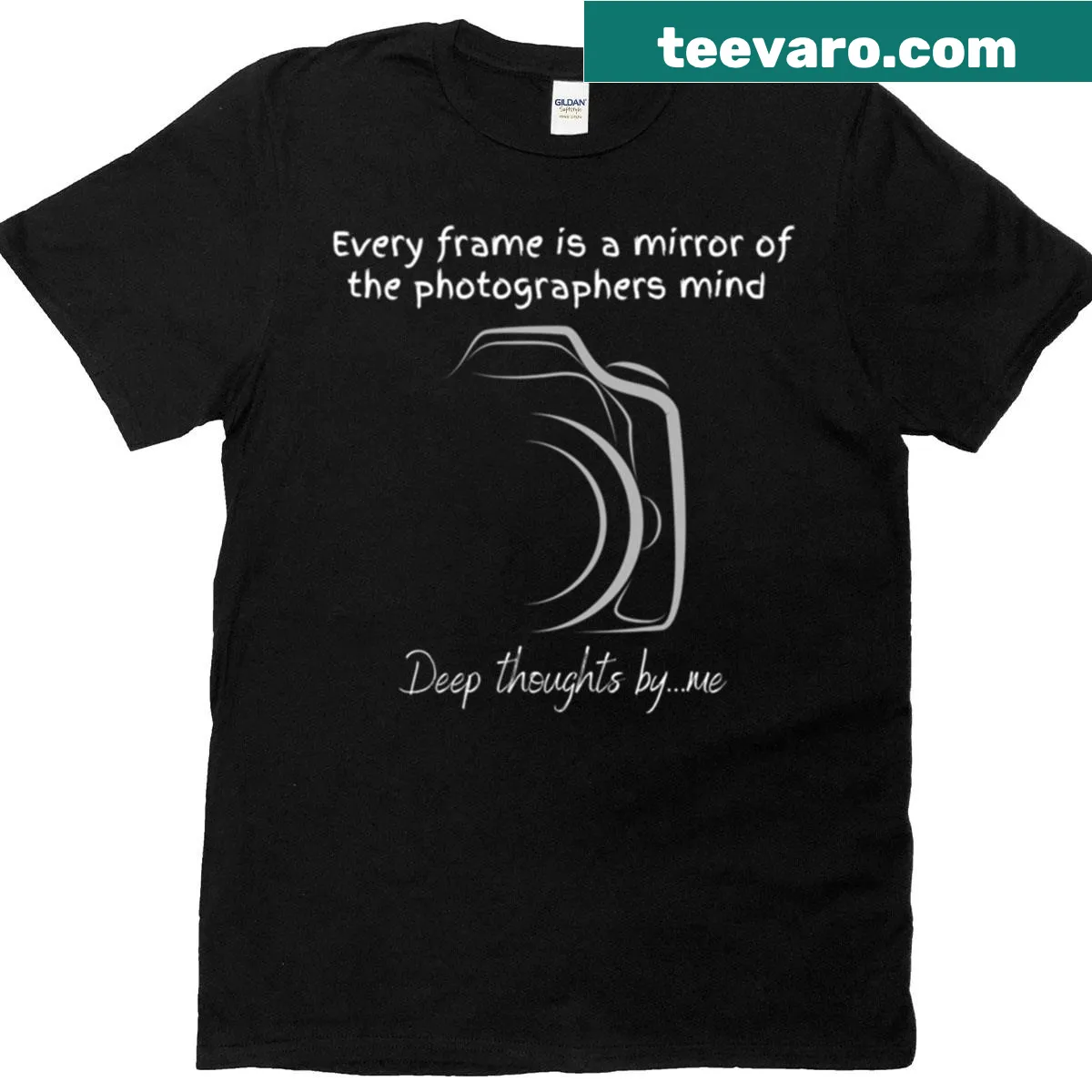 Typography design with a photography quote on a T-shirt — on a men's t-shirt