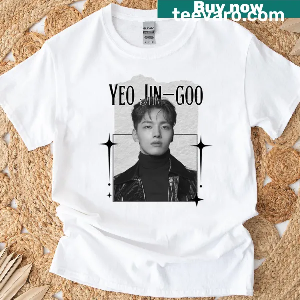 Vintage-style Yeo Jin-goo K-drama collage t-shirt in cozy design