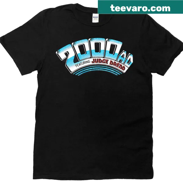 Sleek T-shirt displaying the iconic 2000AD logo