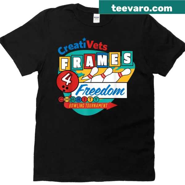 Charity bowling tournament t-shirt with event logo