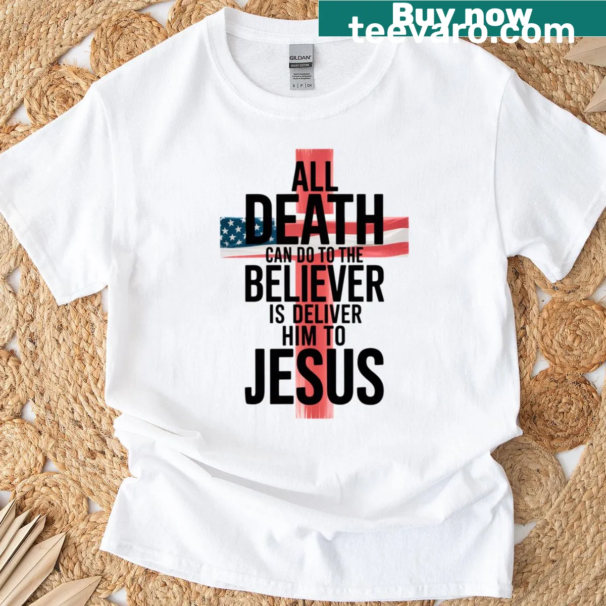 Inspirational t-shirt with a faith-based message about believers — on a men's t-shirt