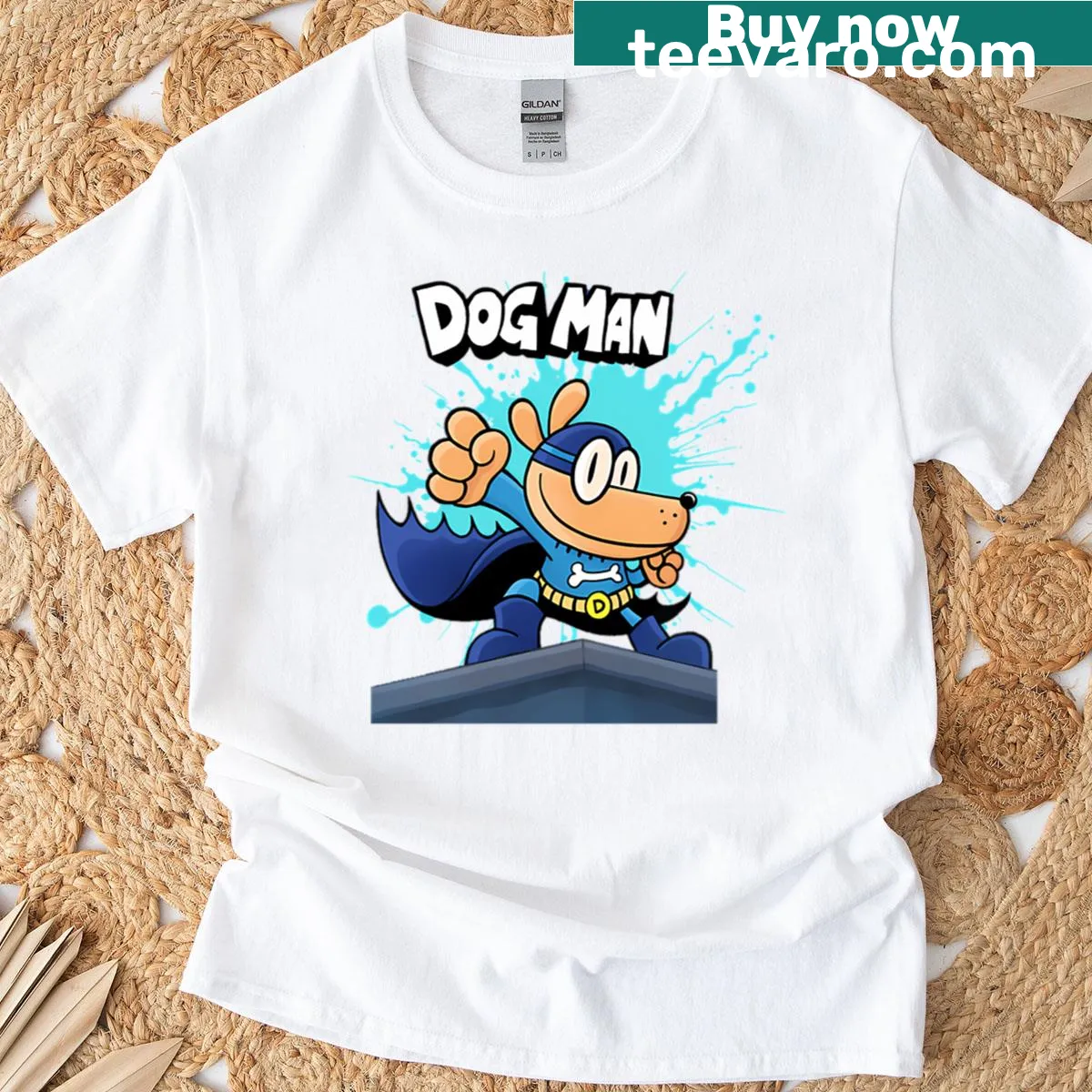 Cartoon T-shirt showcasing funny adventure scenes from kid movies — on a men's t-shirt