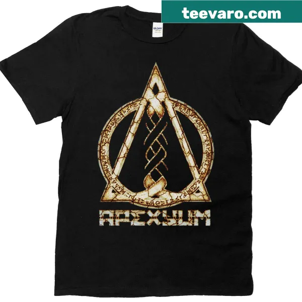 Active t-shirt with Apexyum logo in bone style