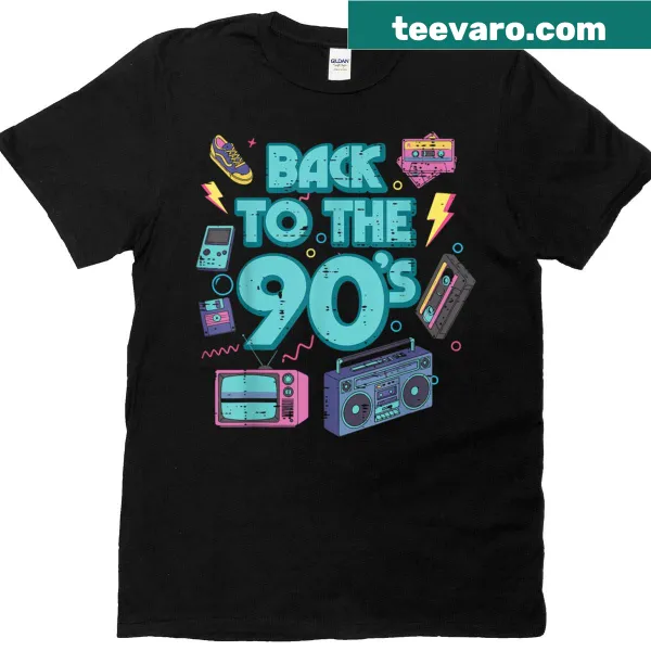 Vintage T-shirt featuring 90s boombox graphic