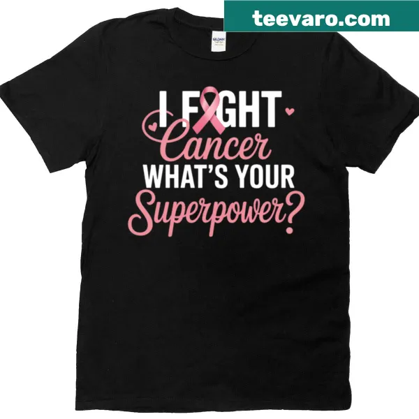 Illustration of a superhero emblem symbolizing breast cancer awareness.