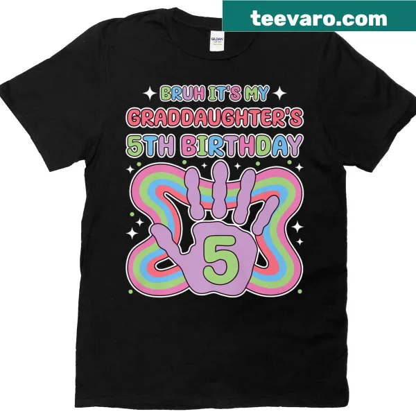 Grandma's birthday T-shirt for granddaughter's 5th birthday