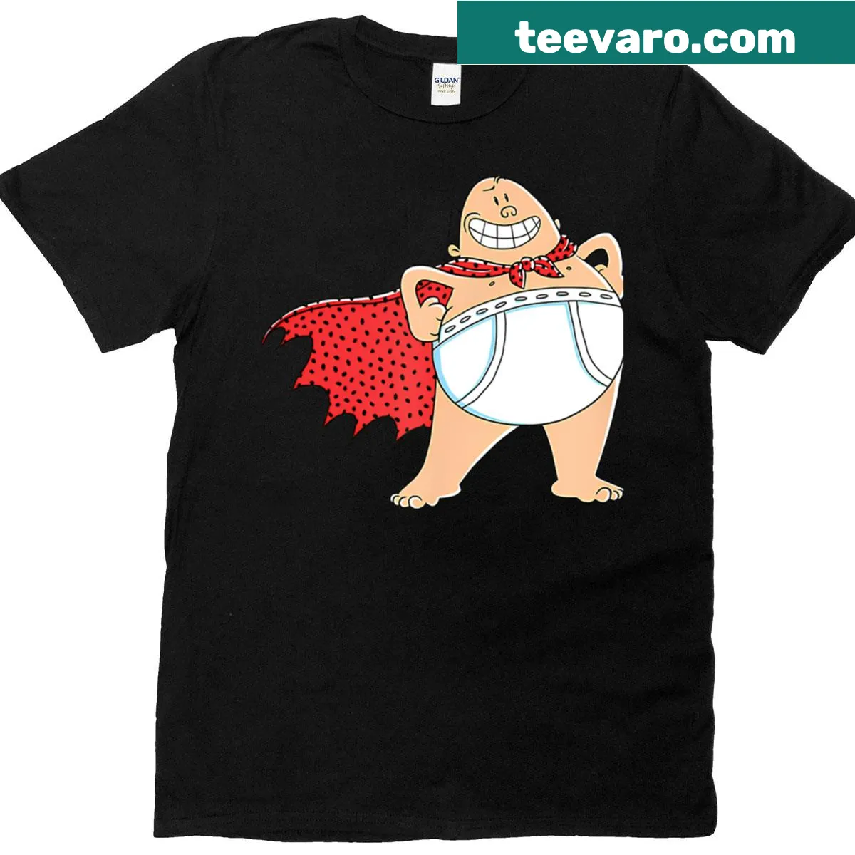 Edgy comic-themed T-shirt with bold typography — on a men's t-shirt