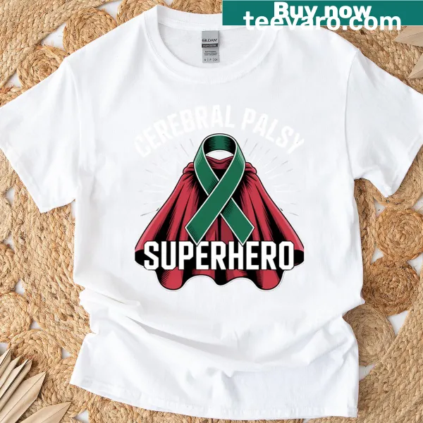 Cerebral Palsy Warrior T-shirt with teal ribbon