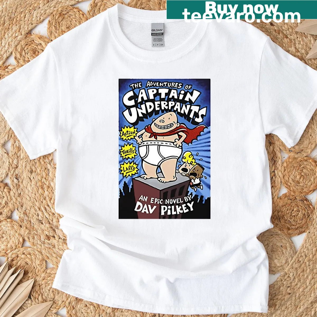Retro comic superhero strip design T-shirt with vintage illustrations — on a men's t-shirt
