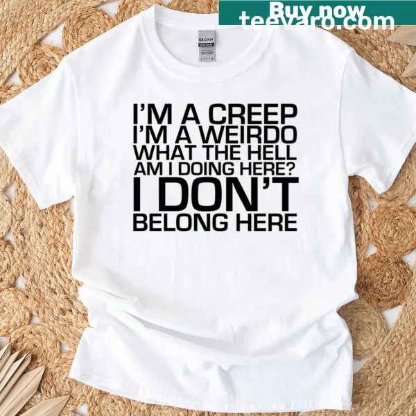 Oversized t-shirt with a whimsical Creep 001 graphic design