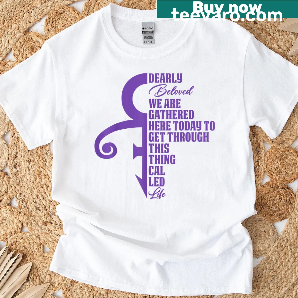 Humorous phrase printed T-shirt about gathering together — on a men's t-shirt