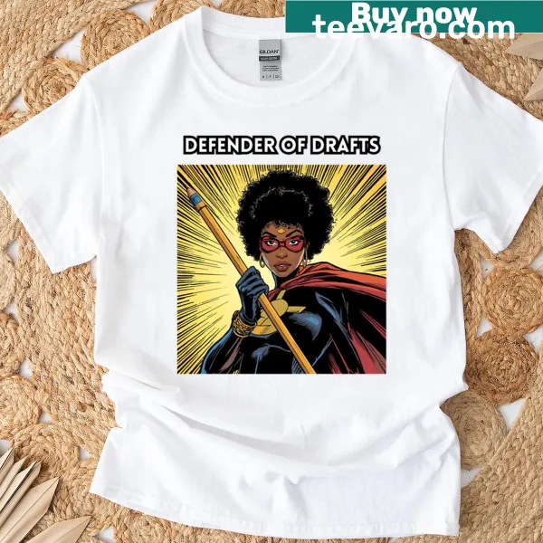 Oversized t-shirt with a superhero graphic for writers