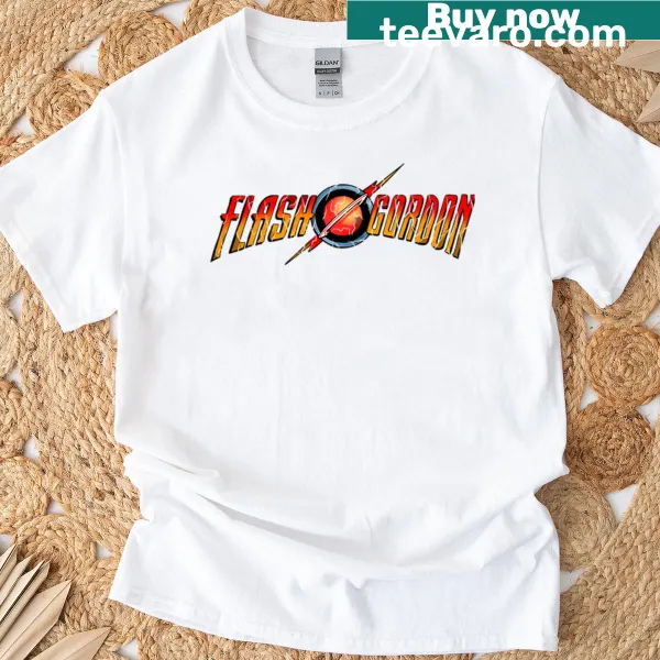Oversized T-shirt featuring a bold graphic of Flash Gordon