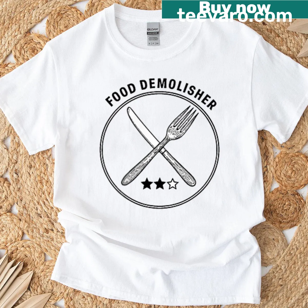Culinary-themed t-shirt celebrating food lovers and cooking — on a men's t-shirt
