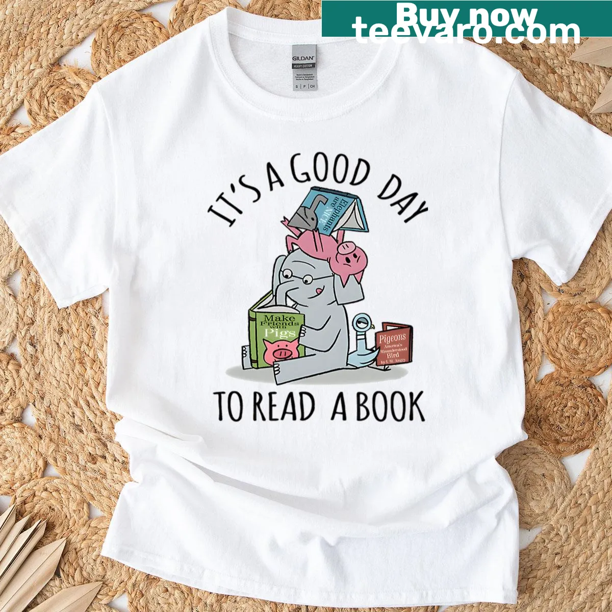 Cartoon logo graphic on a kids' funny T-shirt — on a men's t-shirt