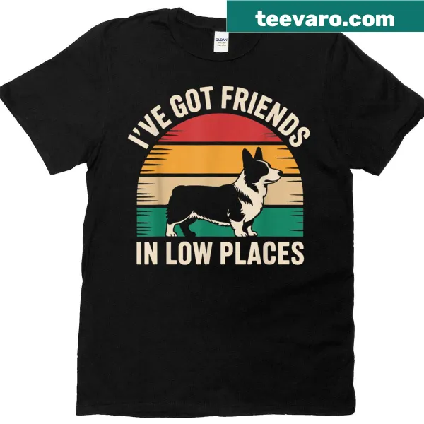 T-shirt with a humorous illustration of a corgi designed for dog lovers