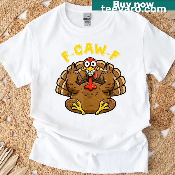 Humorous T-shirt with playful turkey graphic and text