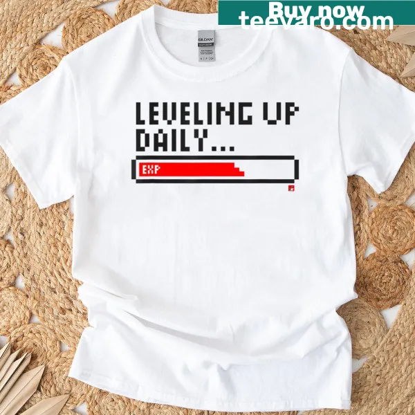 Gamer T-shirt with a playful progress bar graphic