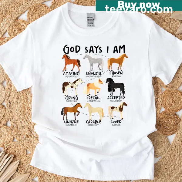 Inspirational horse-themed Christian t-shirt