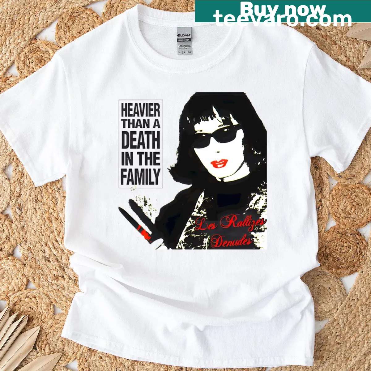 Limited edition vintage-style T-shirt honoring Les Rallizes Denudes with a bold phrase — on a men's t-shirt