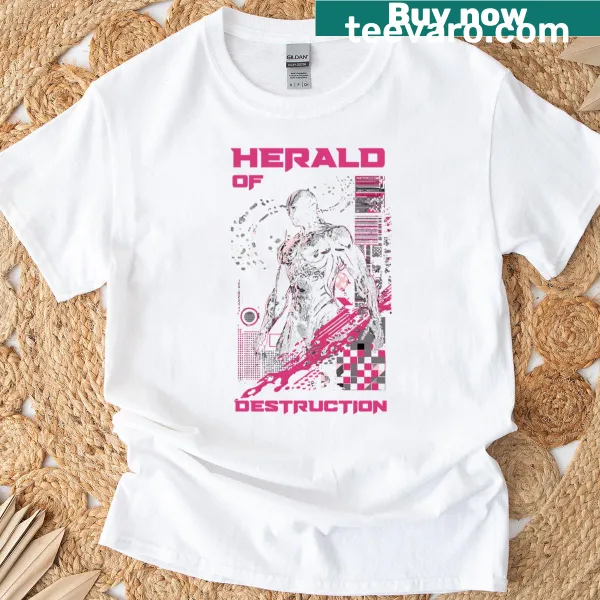 Dramatic Herald Of Destruction graphic T-shirt