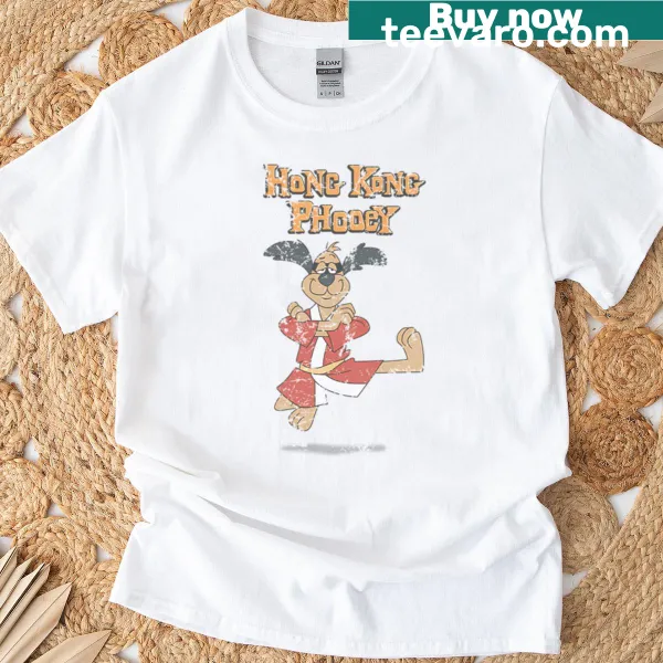 Retro-style T-shirt featuring Hong Kong Phooey character