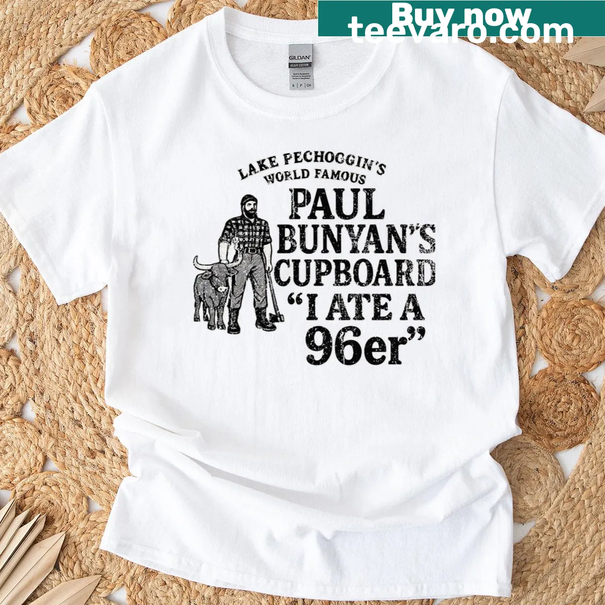 Funny T-shirt with the phrase 'I Ate A 96er.' — on a men's t-shirt