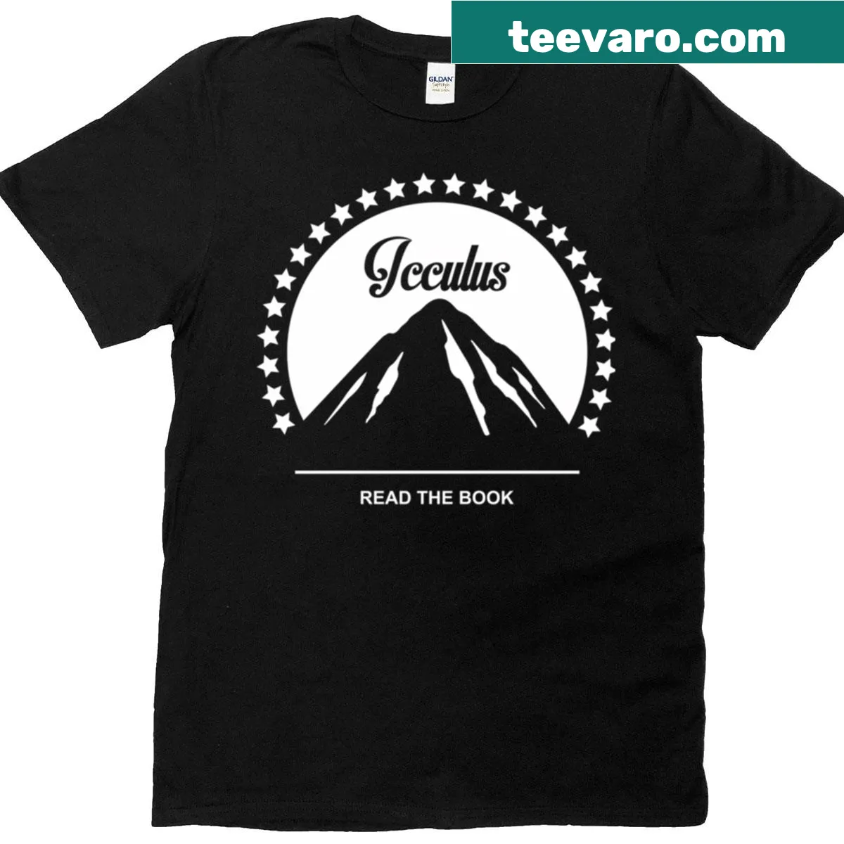 Illustrated Icculus graphic t-shirt inspired by Phish music culture — on a men's t-shirt