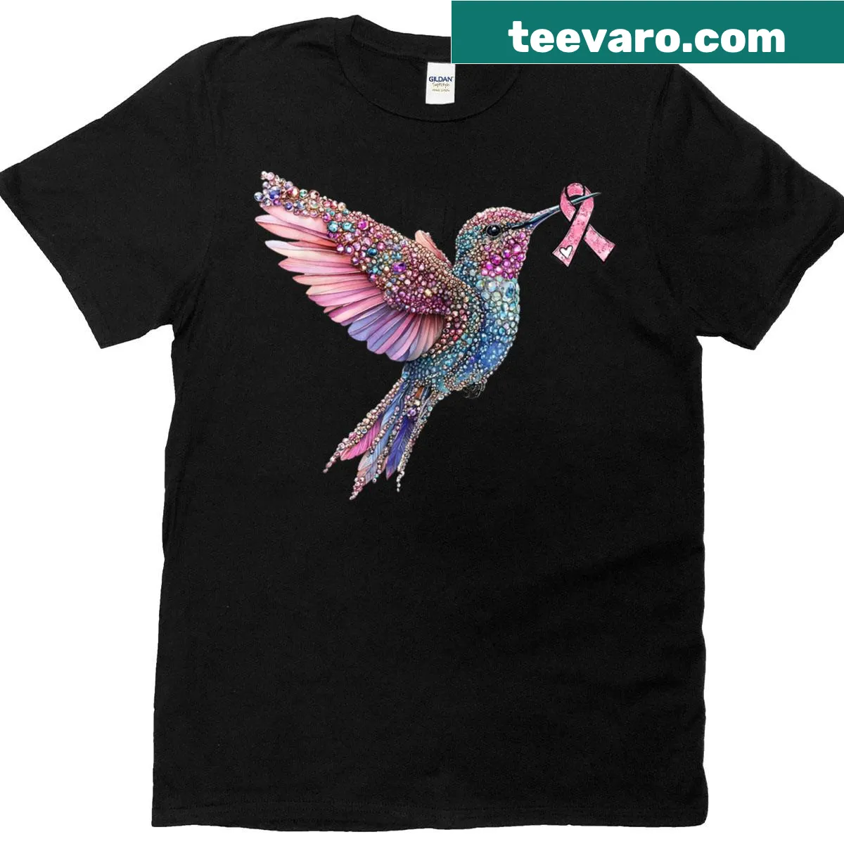 Pink awareness shirt with the text 'In October We Wear Pink' — on a men's t-shirt