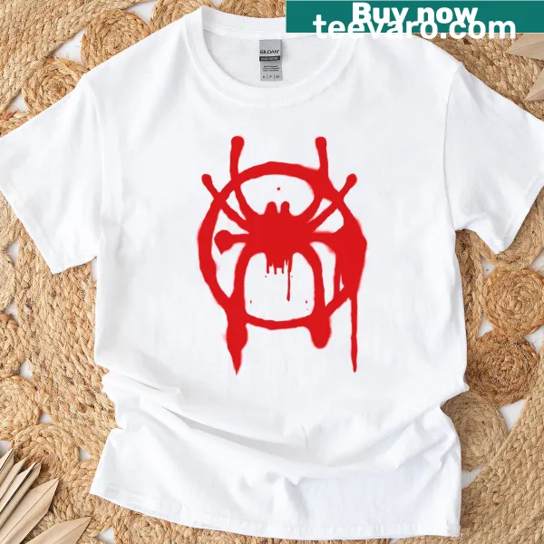 Illustrated T-shirt inspired by the Spider-verse