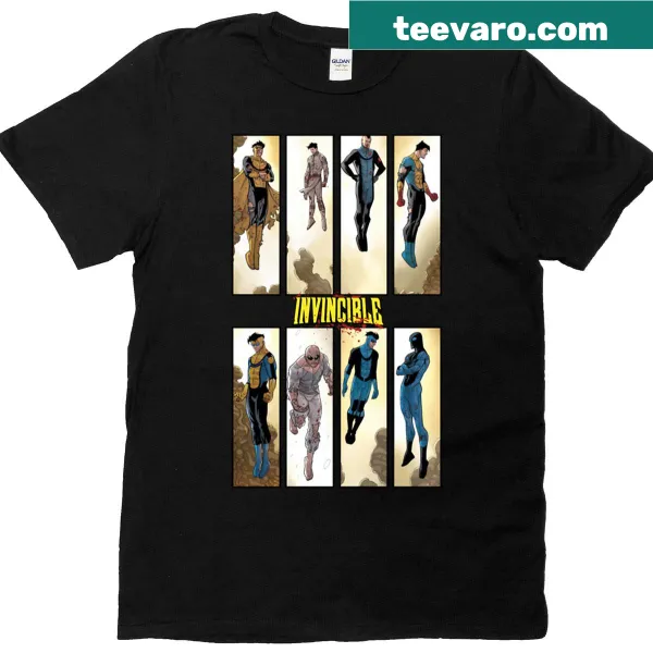T-shirt featuring characters from the TV show Invincible